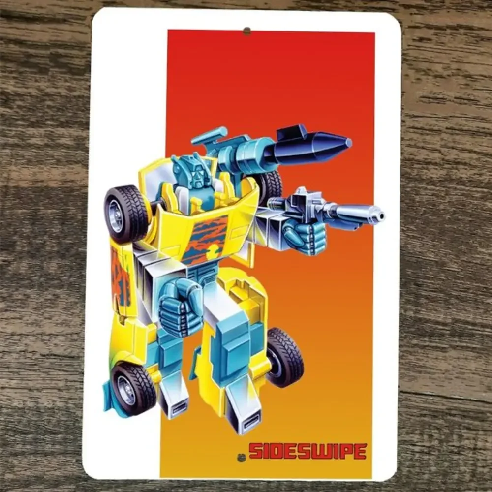 Sideswipe 8x12 Metal Wall‎ Sign Poster Transformers